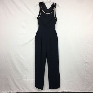 Cartonnier Navy Criss Cross Back Jumpsuit